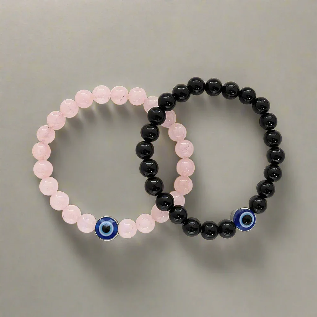 Couple Love Attraction & Evil Eye Bracelet Combo - Image 3