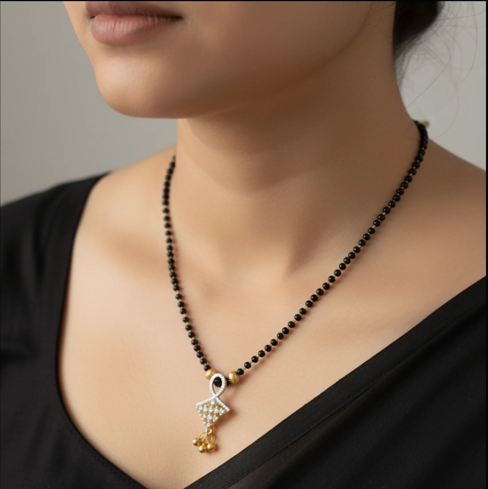 Eternal Glow Diamond Mangalsutra - Image 3