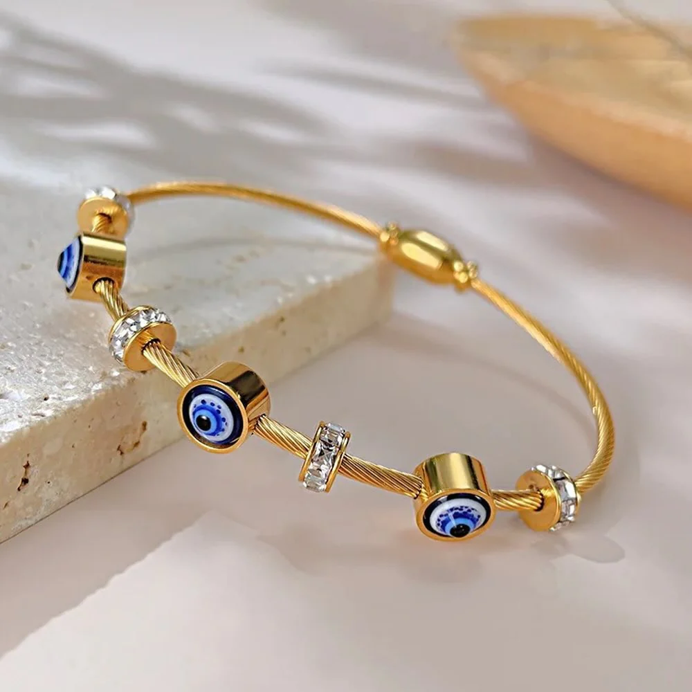 Classic Evil Eye Bangle - Image 3