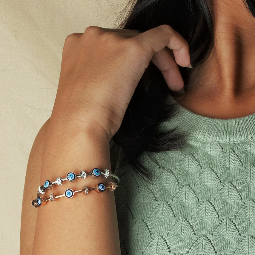 Classic Evil Eye Bangle - Image 4