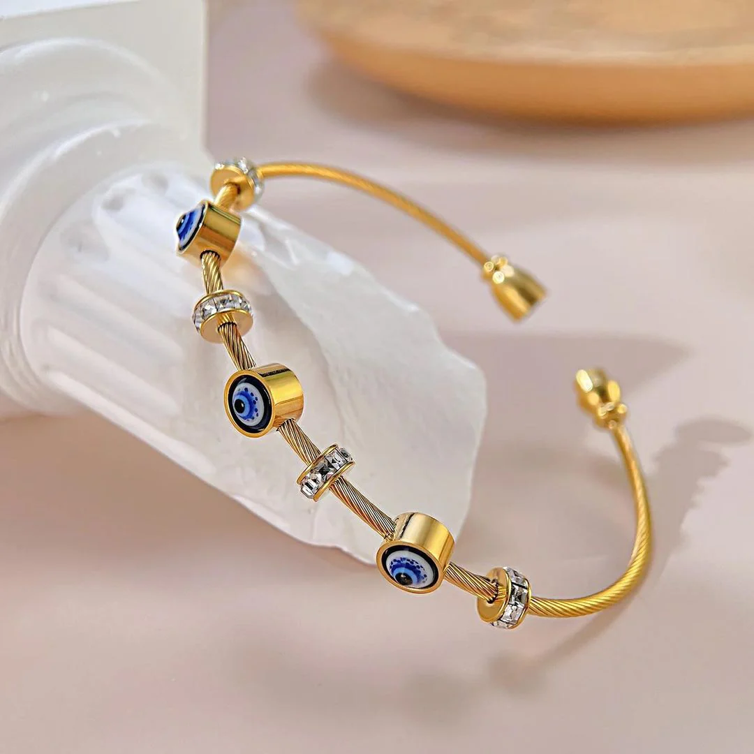 Classic Evil Eye Bangle - Image 7