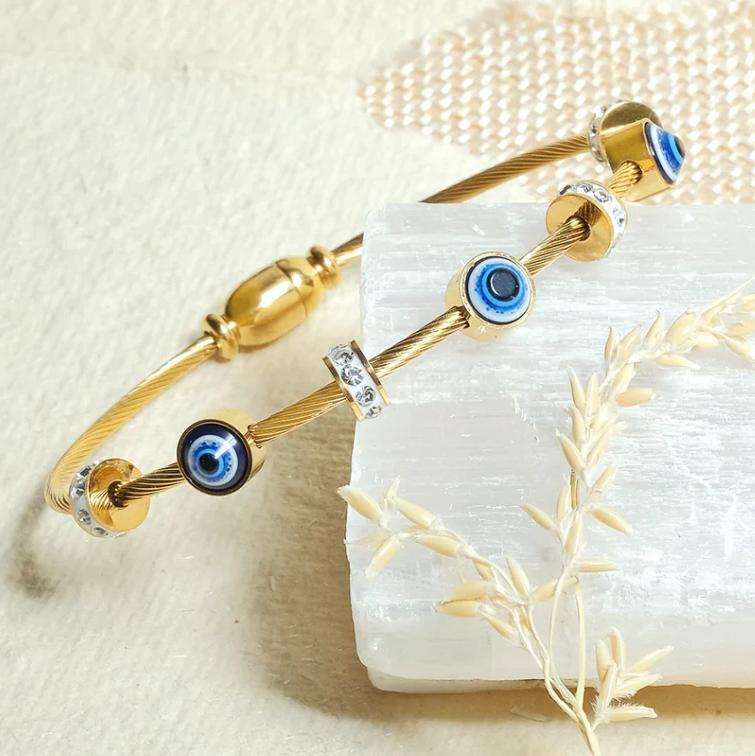 Classic Evil Eye Bangle - Image 8