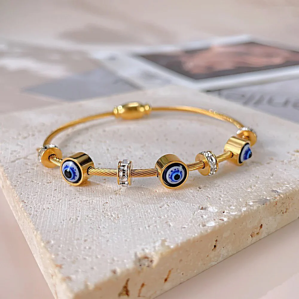 Classic Evil Eye Bangle - Image 9
