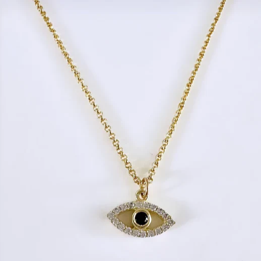 Golden Evil Eye Necklace - Image 3