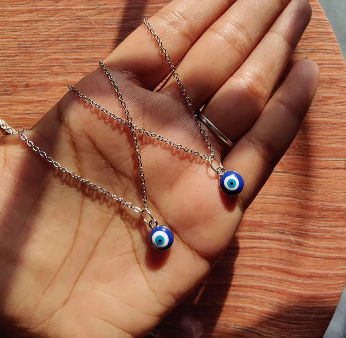 Evil Eye Charm Necklace - Image 3