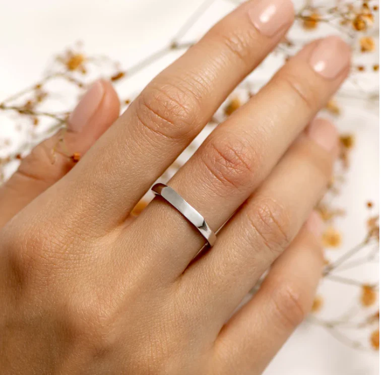 'I Love You' Couple Reflection Ring - Image 8