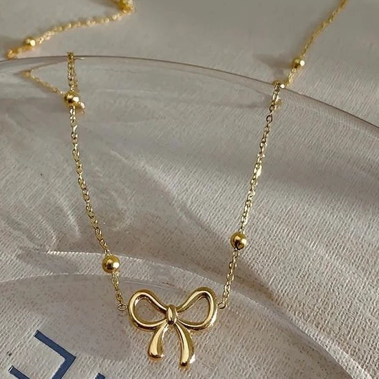 Minimal Bow Necklace - Image 4